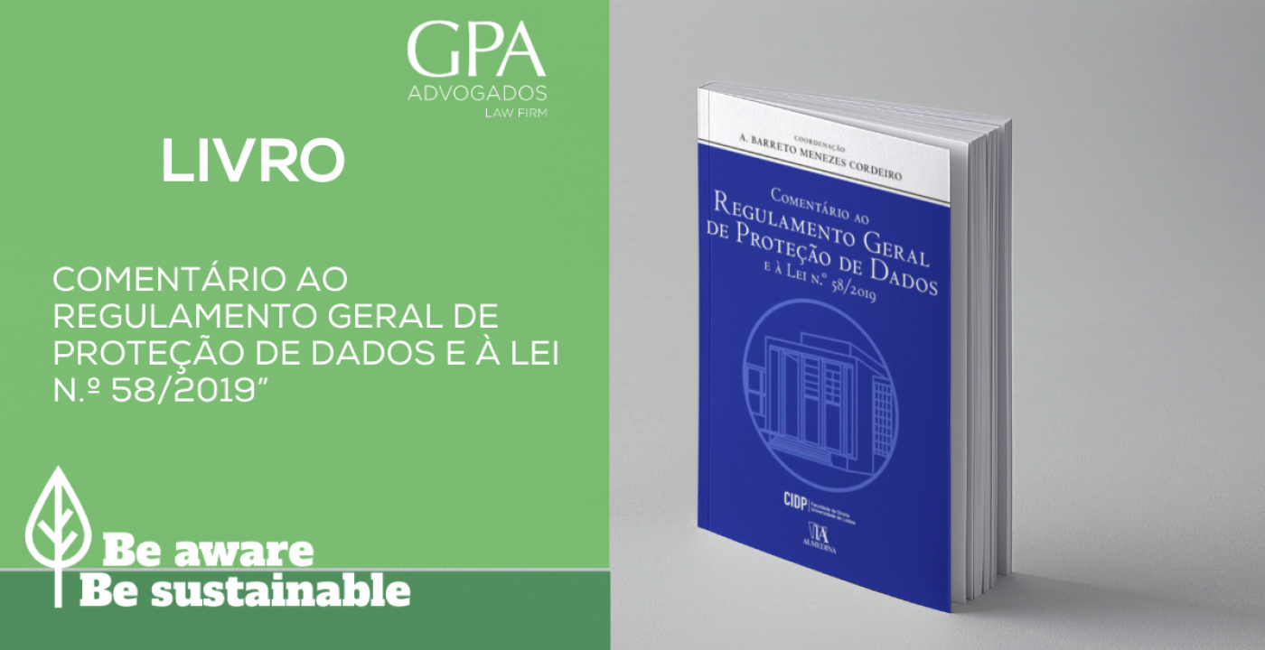 “Commentary on the General Data Protection Regulation and Law No. 58/2019” on book