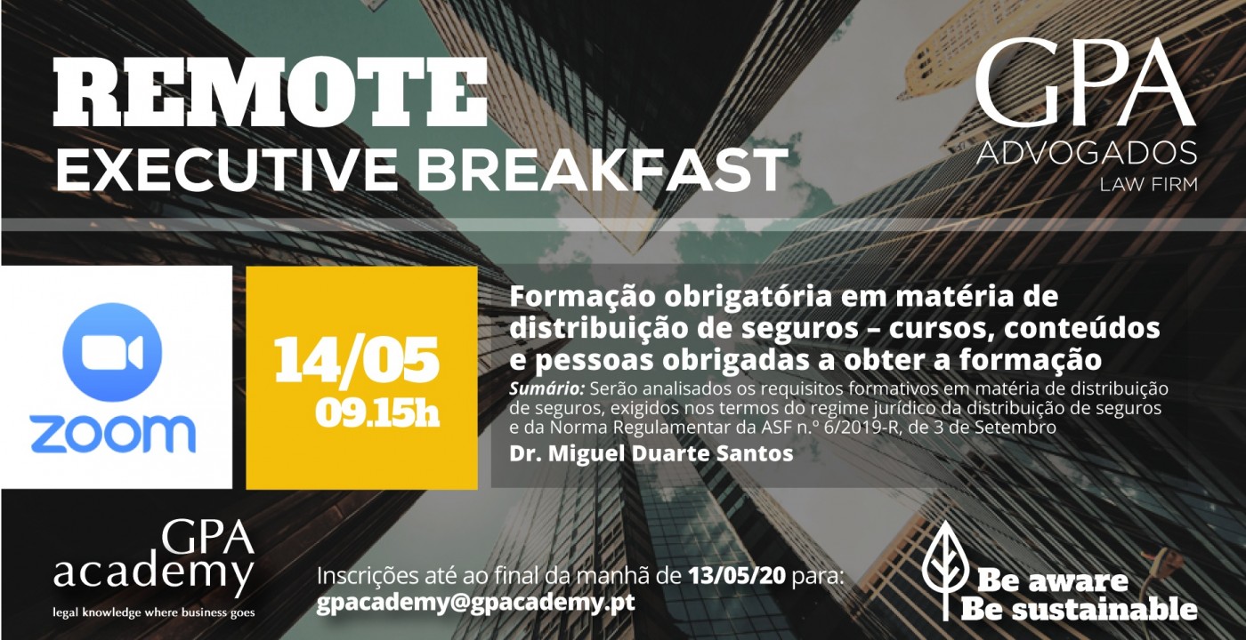 Executive Breakfast virtual sobre distribuição de seguros