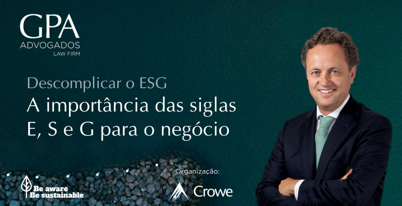 Manuel Gouveia Pereira em Webinar sobre ESG