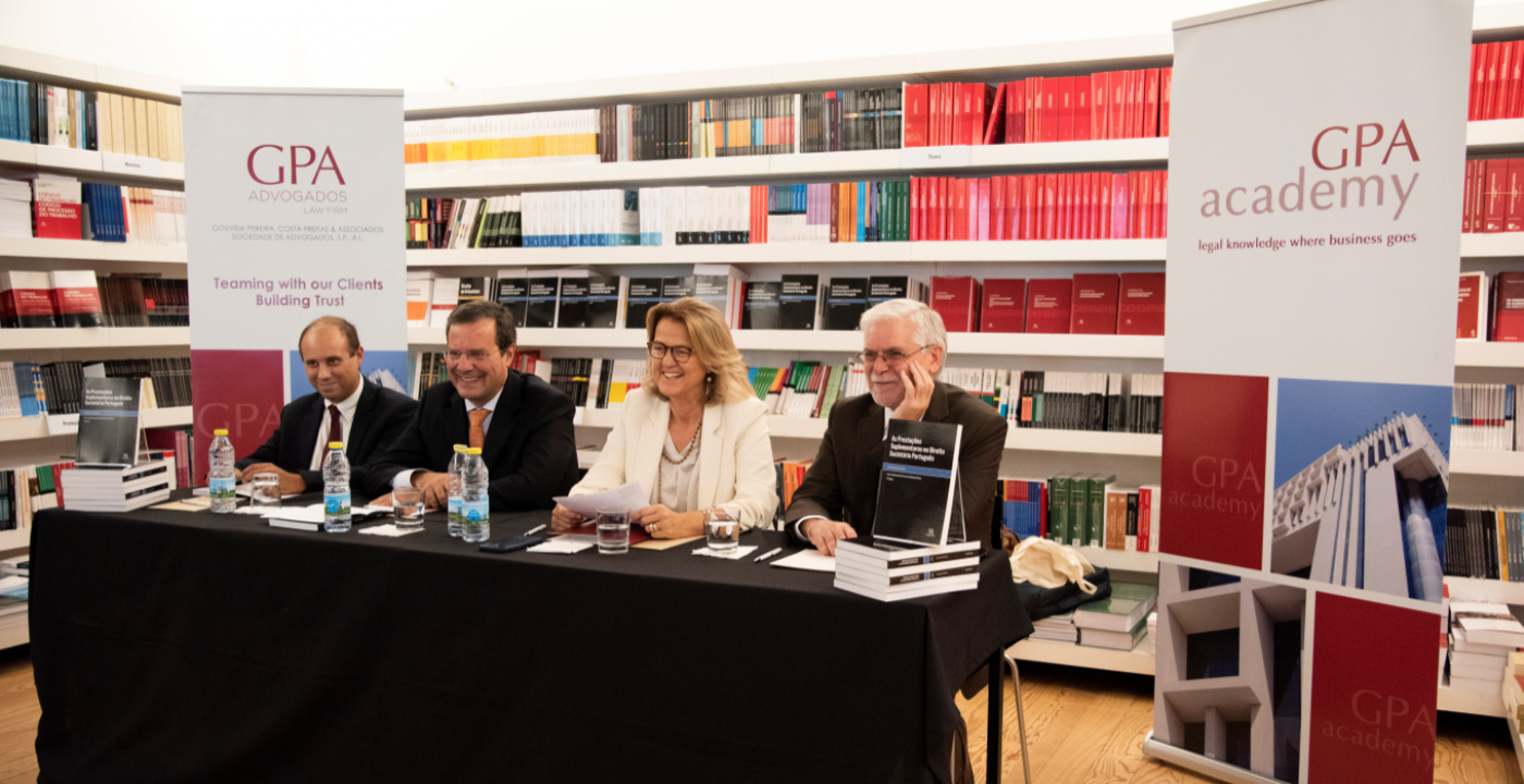 ALMEDINA recebe Sofia Gouveia Pereira e Francisco Rodrigues Rocha para apresentação de livro «As Prestações Suplementares no Direito Societário Português»