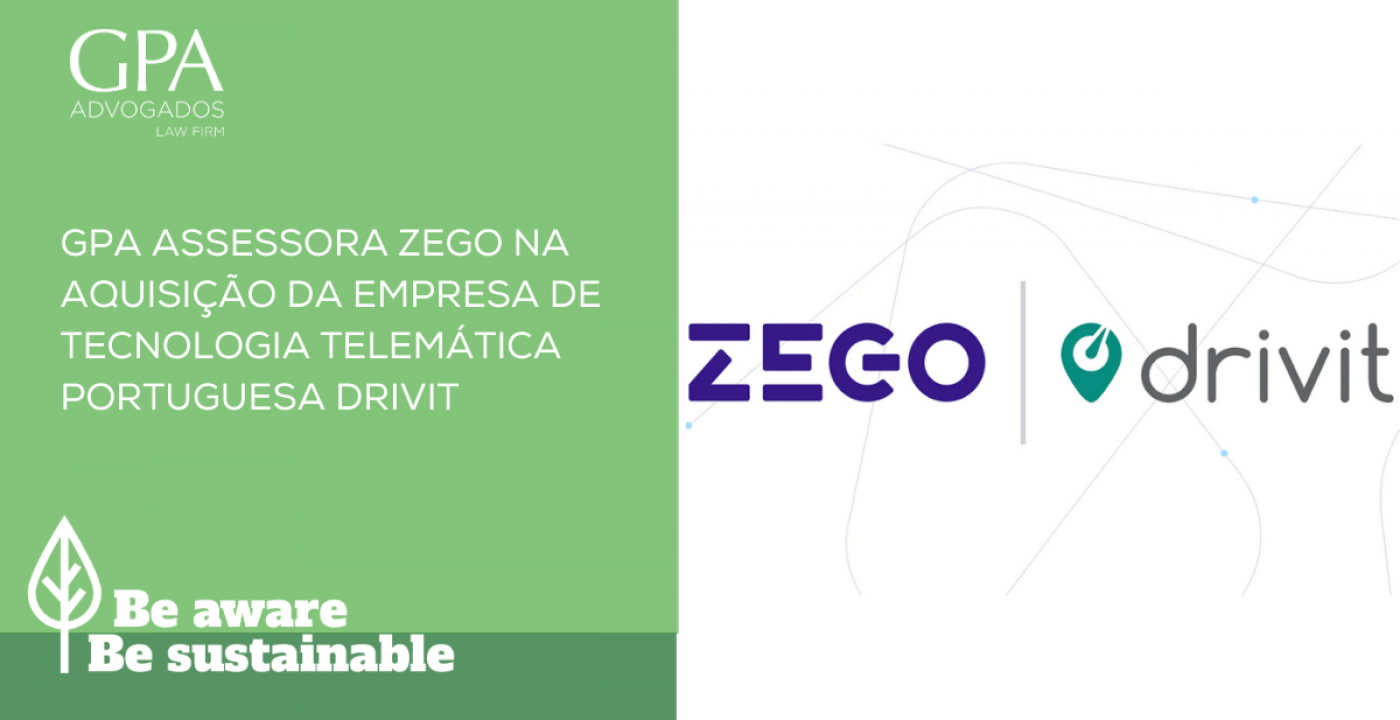 GPA advises Zego in the acquisition of the Portuguese telematics technology company Drivit
