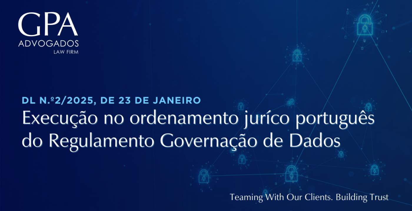 Execução no ordenamento jurídico português do Regulamento Governação de Dados