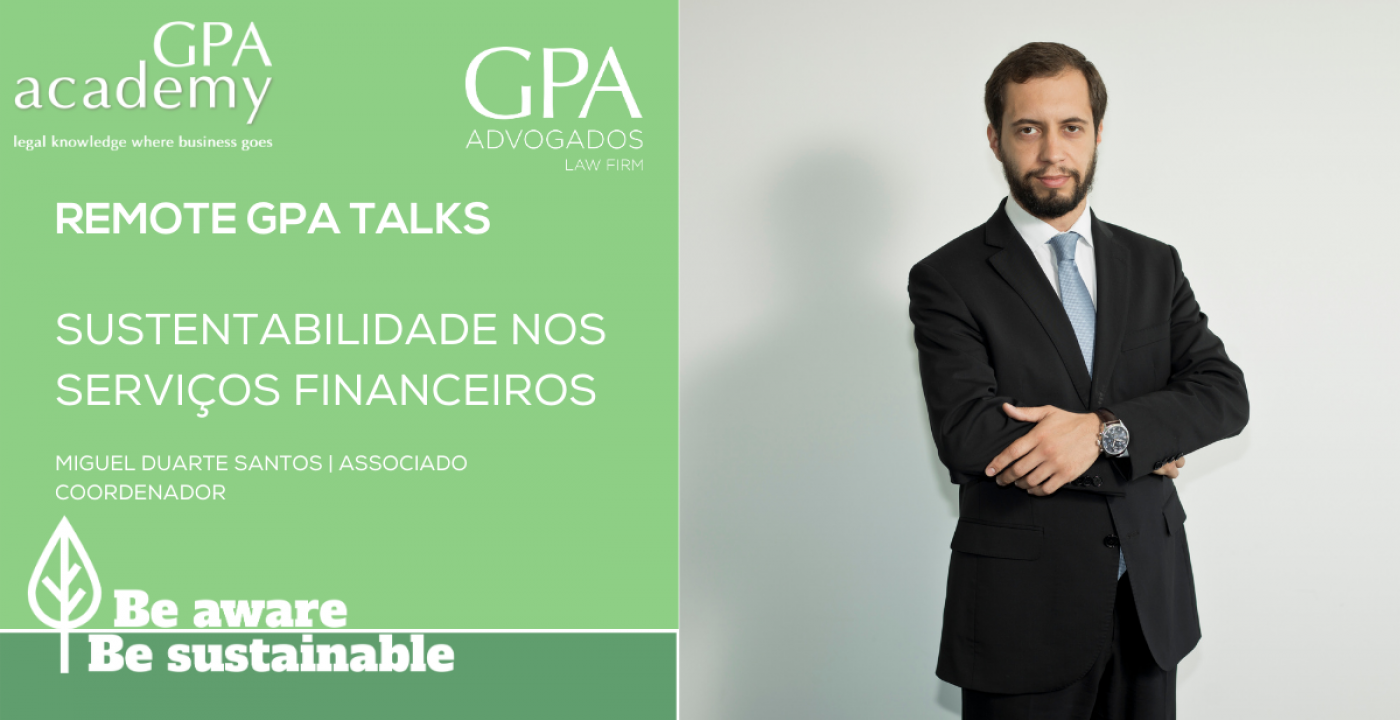 GPA TALK virtual sobre sustentabilidade nos serviços financeiros