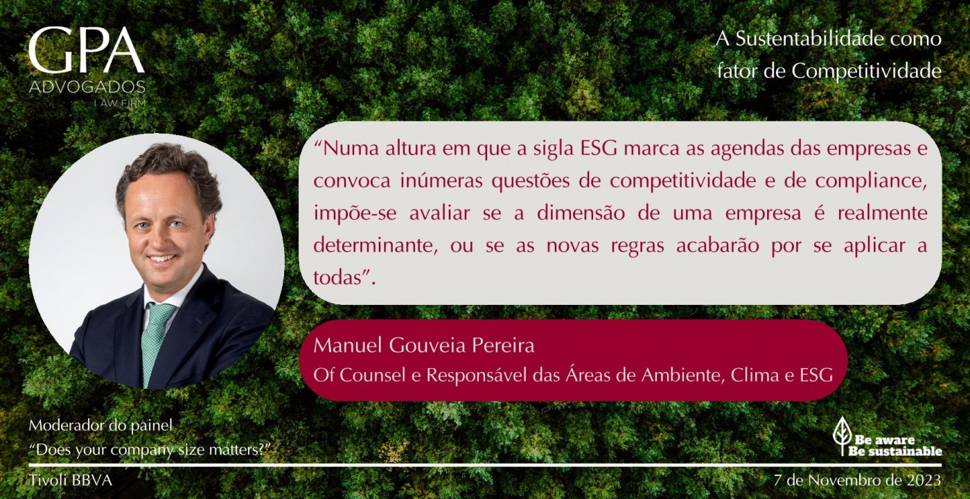 Manuel Gouveia Pereira no 1.º Congresso de Sustentabilidade organizado pelo GRACE