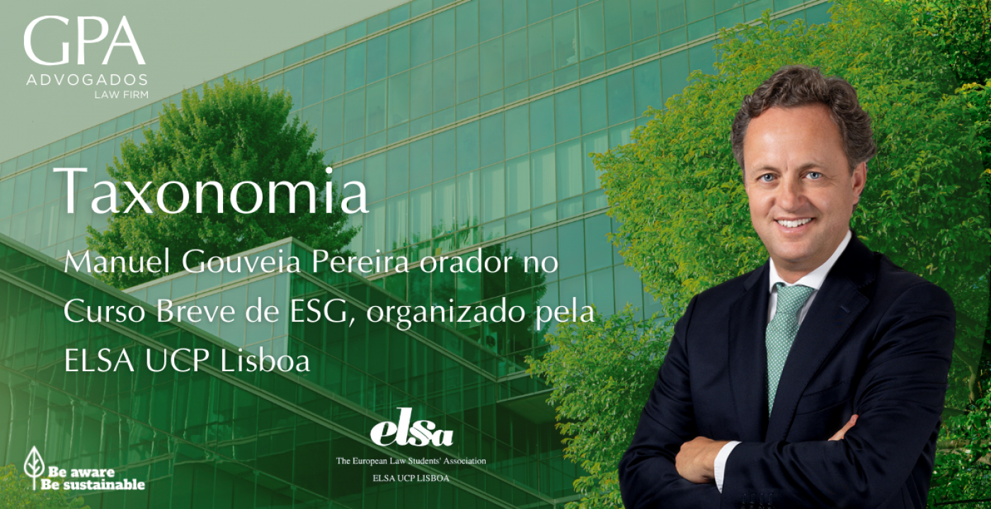 Manuel Gouveia Pereira speaker at ESG Short Course at ELSA UCP Lisboa