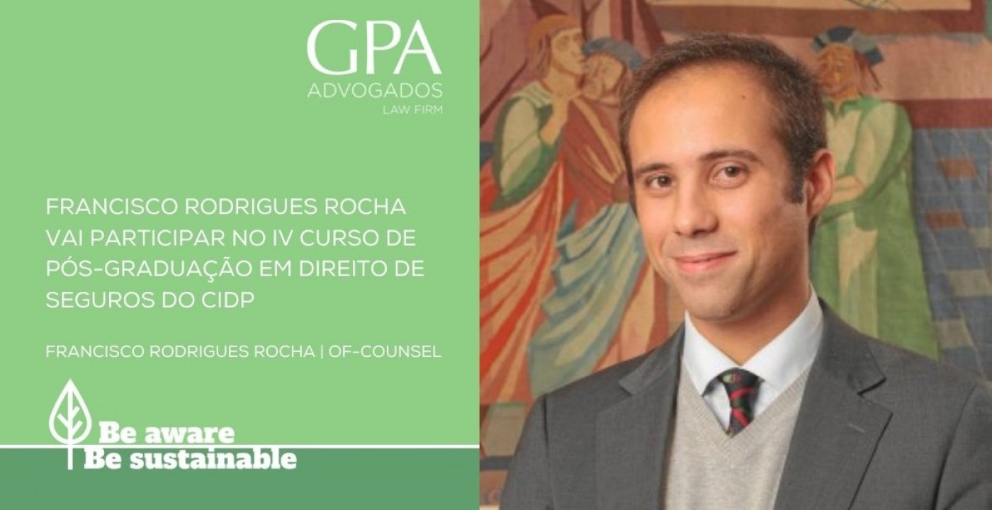 Prof. Doutor Francisco Rodrigues Rocha participará no IV Curso de Pós-Graduação em Direito de Seguros